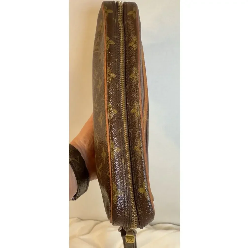 Louis Vuitton Marly Clutch GM Brown Canvas
